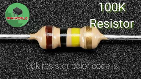Image result for 100K Resistor Color Code