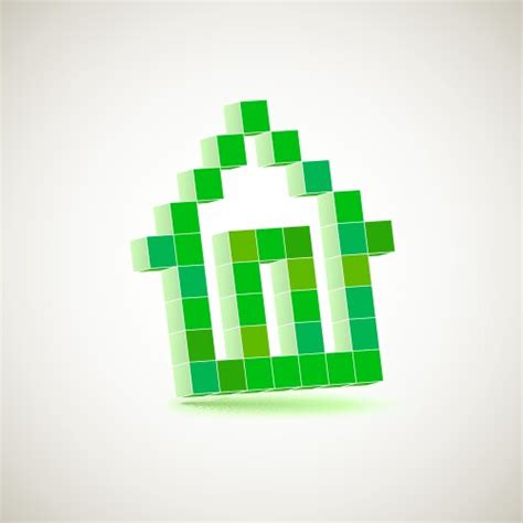 Pixels perspective Royalty Free Vector Image - VectorStock