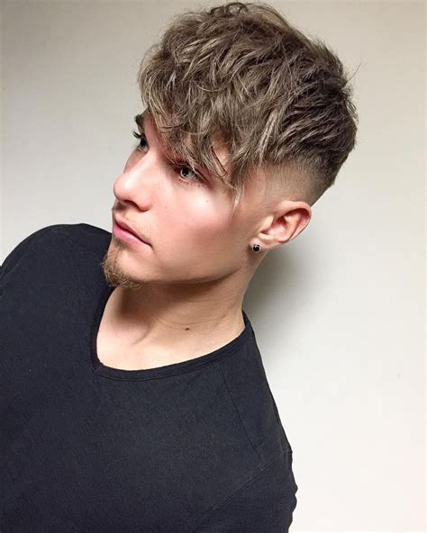 Mens Hairstyles Long Bangs Short Sides