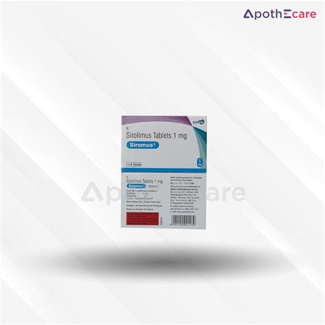 Buy Siromus 1mg Tablet Online: Uses, Price, Dosage, Side Effects