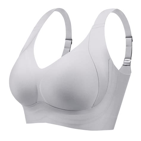 Plus Size Bras for Older Women Everyday Comfort Wirefree Lift & Support ...