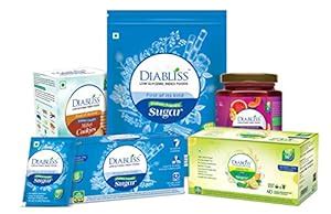 Buy Diabliss Low GI Kit Diabetic Friendly Combo Pack Herbal Sugar ...