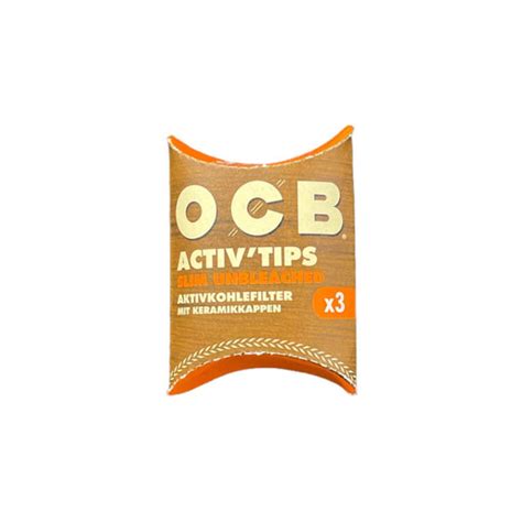 Buy OCB ACTIV'TIPS SLIM Virgin CHARCOAL FILTERS (7mm) | Slimjim India ...