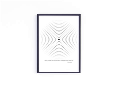 Stoicism Frame - Marcus Aurelius Quote - Be One – quoteart