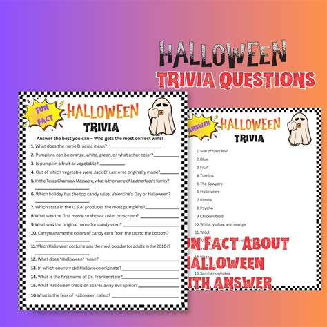 Halloween Trivia Questions, Halloween Movie Quiz, Adults Halloween Games, Kids Halloween ...
