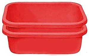 Kuber Industries 2 Pieces Unbreakable Plastic Big Size Multipurpose ...