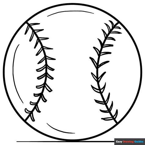 Simple Baseball Drawing 的图像结果