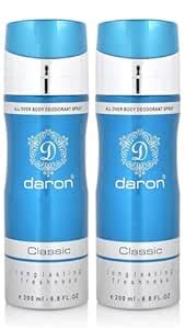 Buy Daron Classic Long Lasting All Over Body Deodorant Body Spray ...