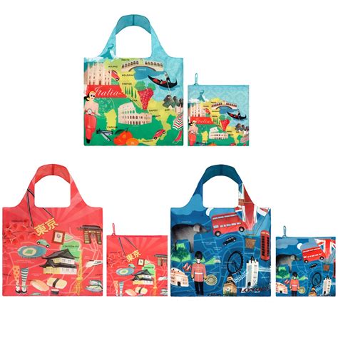 LOQI Urban Reusable Bags (Set of 3) : Amazon.in: Bags, Wallets and Luggage