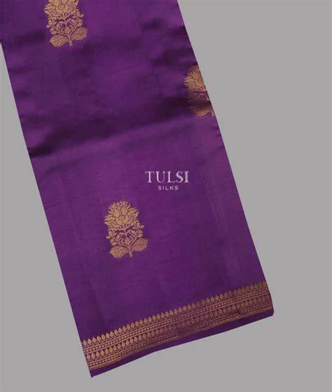 Buy Purple Chaniya Silk Saree T628292