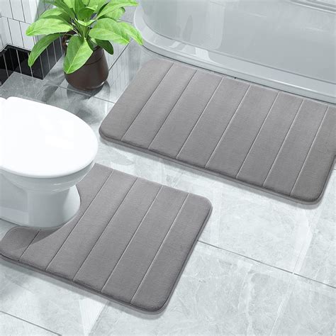 Buy FindNew Contour Bath Rugs, U-Shaped Bath Mats,Soft Memory Foam ...
