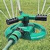 Amlion Garden Sprinkler,3 Nozzles Lawn Sprinklers for Yard, 360 ...