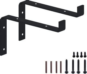 skybright Metal Bracket for Wall Mounted Shelves - Powder Coated Angle ...