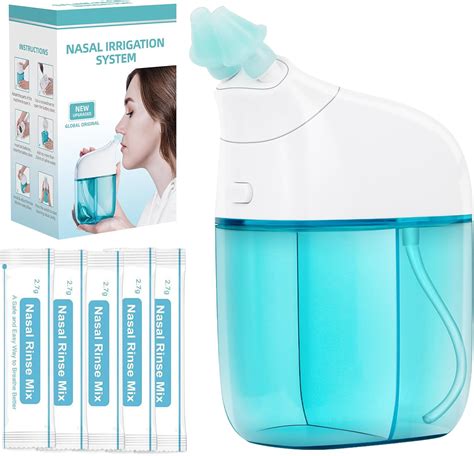 Amazon.com: Nasal Irrigation System with 30 Saline Packets Nasal Care, Sinus Rinse Machine ...