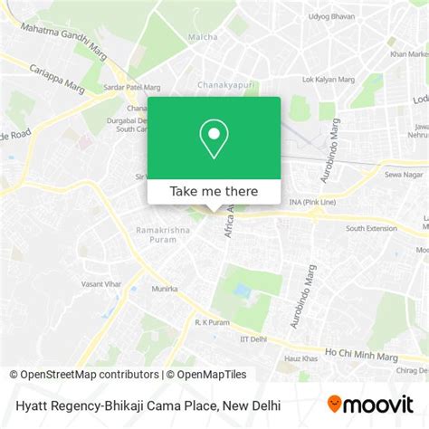 How to Get to Hyatt Regency-Bhikaji Cama Place in Delhi by Bus, Metro ...
