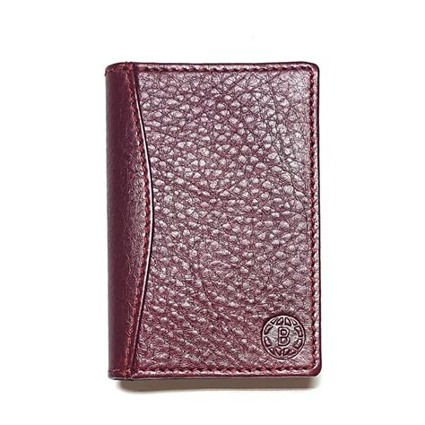 BARON Genuine Italian Leather Credit Card Holder – Hawaii : Burgundy ...