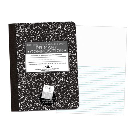 Marble Composition Book, Picture Story Ruled, Pack of 6 - Walmart.com