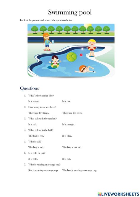 Swim Worksheet 的图像结果