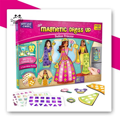 DIY Magnetic Dress Up: Indian Princess – DreamGift Studio