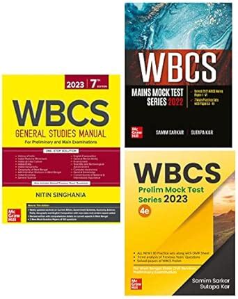 Buy WBCS 2023 Preparation Combo -WBCS General Studies Manual + WBCS ...