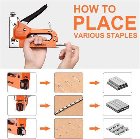 Buy THINKWORK 3-in-1 Staple Gun, Nailer Gun with 2100 Staples and ...