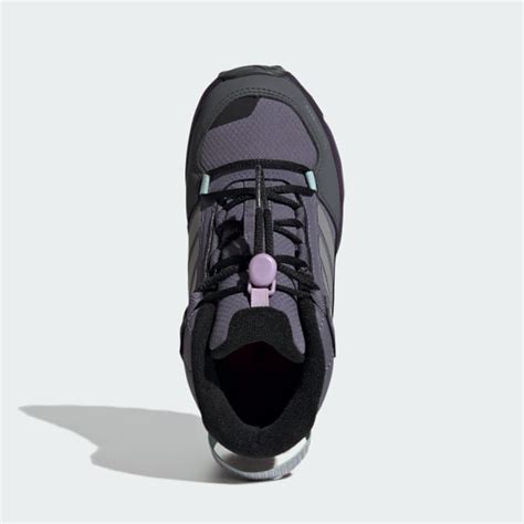 adidas Terrex Ax4r Mid CLIMAWARM+ Hiking Shoes Kids - Purple | Free ...