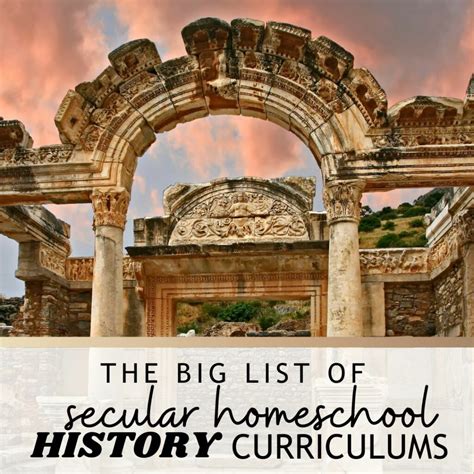 The BIG List of Secular Homeschool History Curriculums - Our Adventures ...