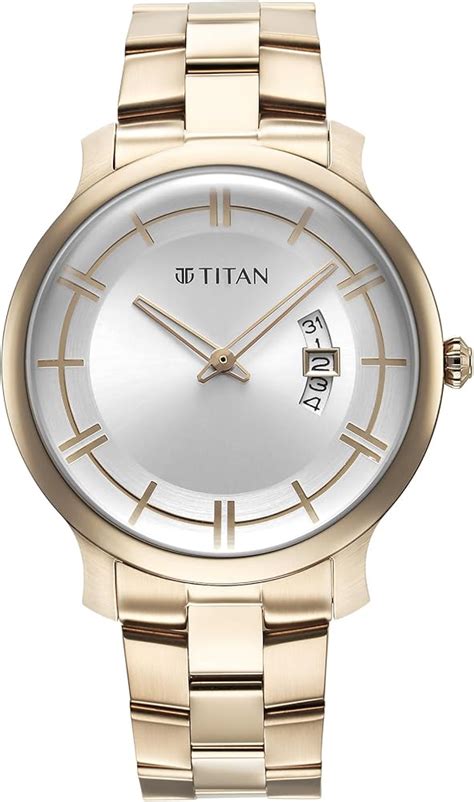 Titan Classic Distincta Silver Dial Analog with Date Stainless Steel ...