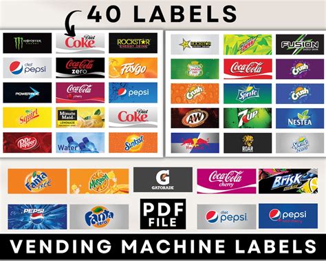 Image result for Vending Machine Labels Printable