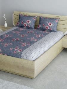 Aura 144 TC Cotton Queen Floral Flat Bedsheet - Buy Aura 144 TC Cotton ...