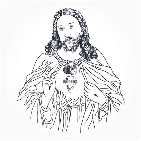 Jesus Sketches Drawings