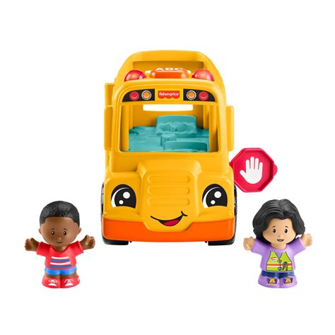 Fisher-Price Little People School Bus Musical Toddler Toy Vehicle with ...