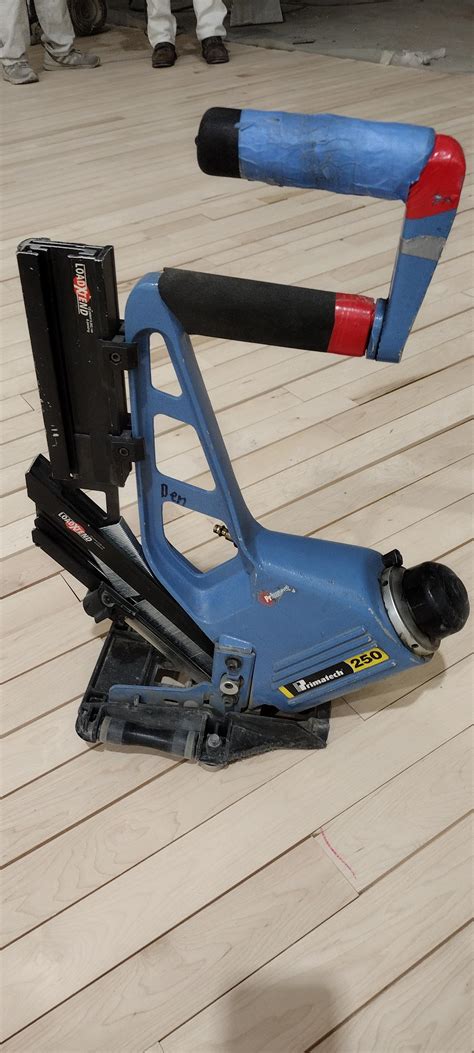 Nail gun designed for the installation of wood floors. : r/specializedtools