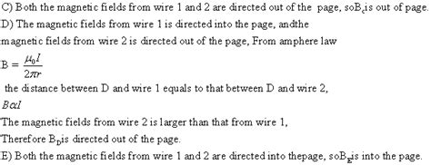 Find the direction of the magnetic field at each of the indicated ...