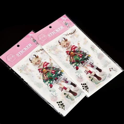 Buy Scrapbook Stickers,Kawaii 12 Monthly Japanese Style Girl Stickers ...