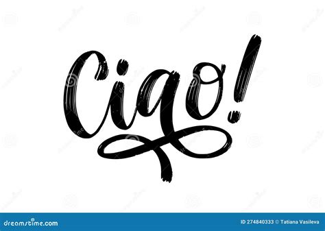 Ciao Word - Continuous One Line With Word. Minimalistic Drawing Of ...