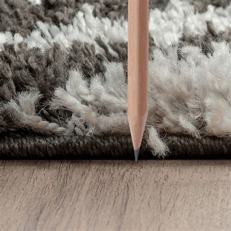 Tayse Uptown Shag 9 X 12 (ft) Black/White Indoor Area Rug UPT1048 9X12 ...