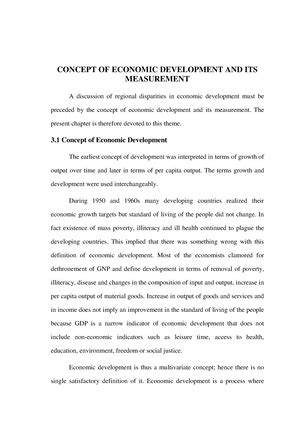 Characteristics of underdeveloped economy - Economic Growth and ...