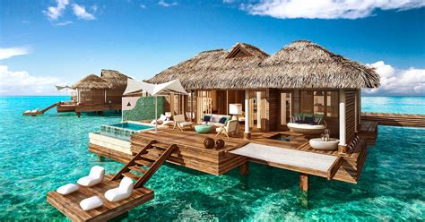 Overwater Bungalows Sandals Royal Caribbean Jamaica