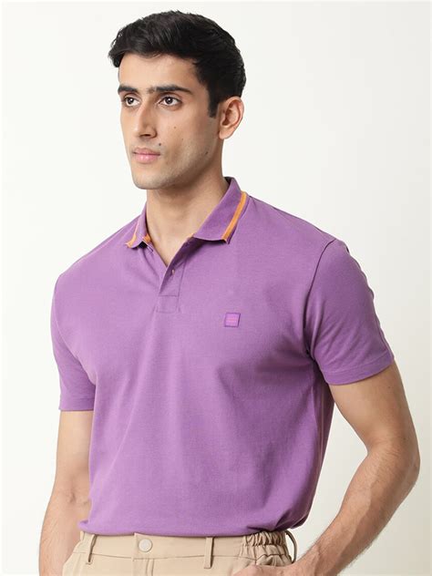 RARE RABBIT Slim Fit Half Sleeve Cotton Polo T-shirt - Price History