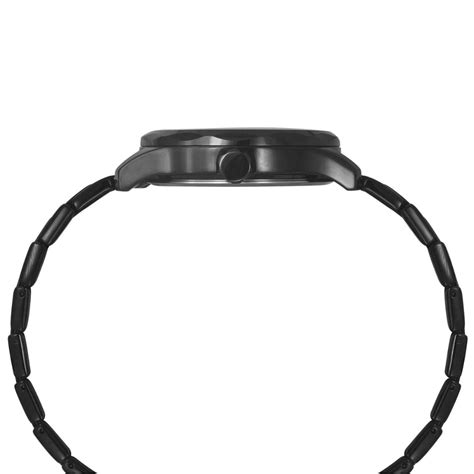 Timex Men Black Round Dial Analog Stainless Steel Watch