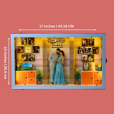 Buy Personalised 3D Miniature Frame for Birthday & Anniversary – Loving ...