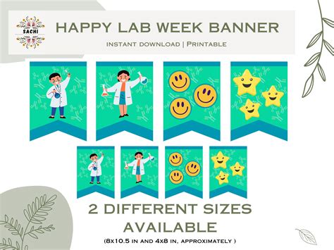 Happy Lab Week Banner Printable | Lab Week 2025 | Lab Week Activities - Etsy