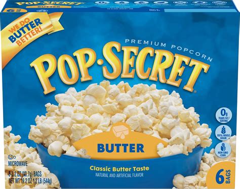 Amazon.com: Pop Secret Microwave Popcorn, Homestyle Butter Flavor, 3 ...