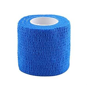 Dilwe 5 Rolls Self Adhesive Bandage, First Aid Waterproof Self-Adherent ...