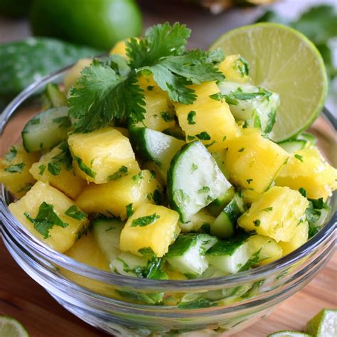 Refreshing Pineapple Cucumber Salad