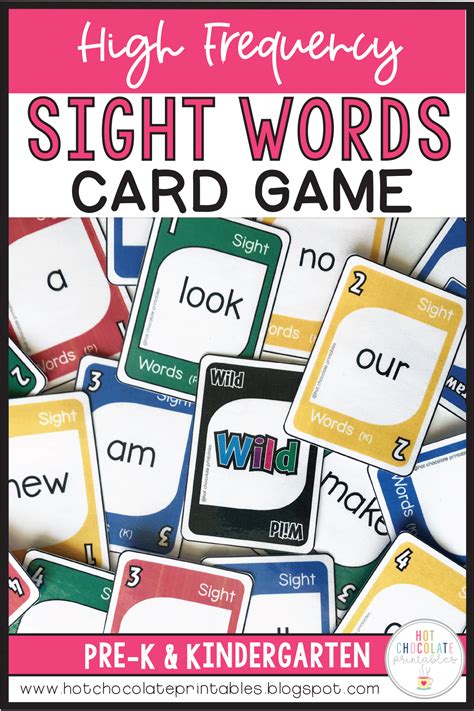 Practice Preschool and Kindergarten level high frequency sight words ...