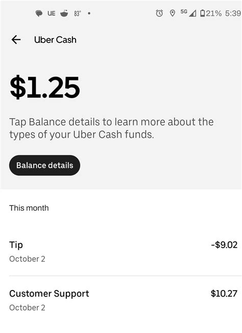 Does anyone know why the tip comes out of my Uber cash balance after a ...