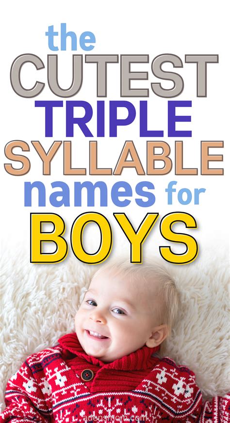 3 syllable boy names that are modern masculine – Artofit