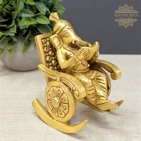 Rocking Chair Ganesha / Vidya Ganpathi – Avatar Arts